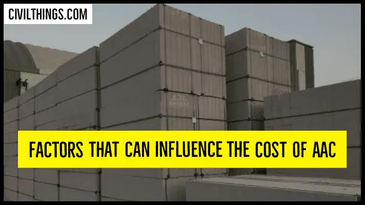 Factors that can influence the cost such as block size and type.