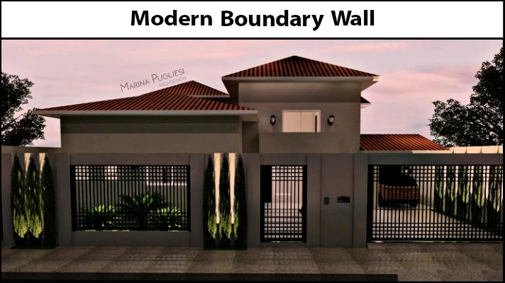 Modern Compound Wall Design ideas - Boundary Wall Design ideas