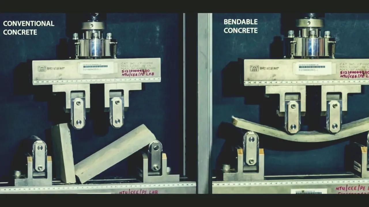 engineered cementitious composite bendable concrete