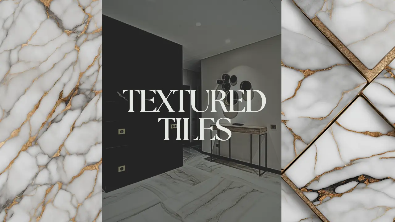 Modern marble textured tiles