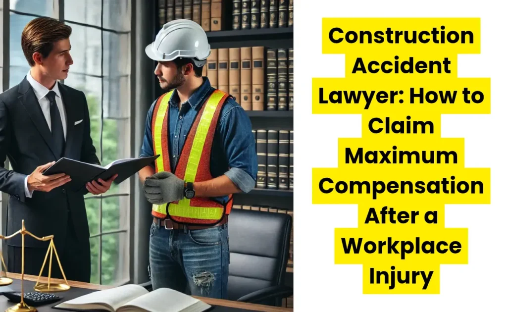 Construction Accident Lawyer: How to Claim Maximum Compensation After a Workplace Injury