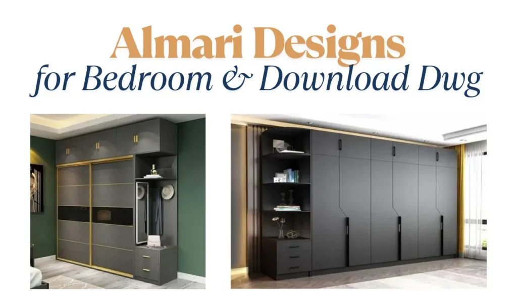 Almari design for bedroom - Dwg File Download