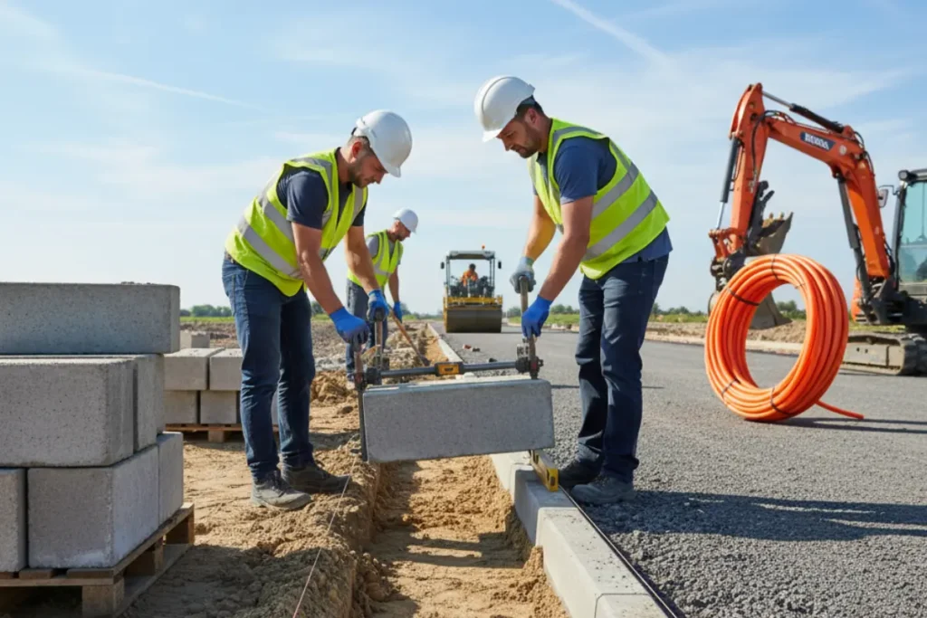 kerb-Stone-installation 
