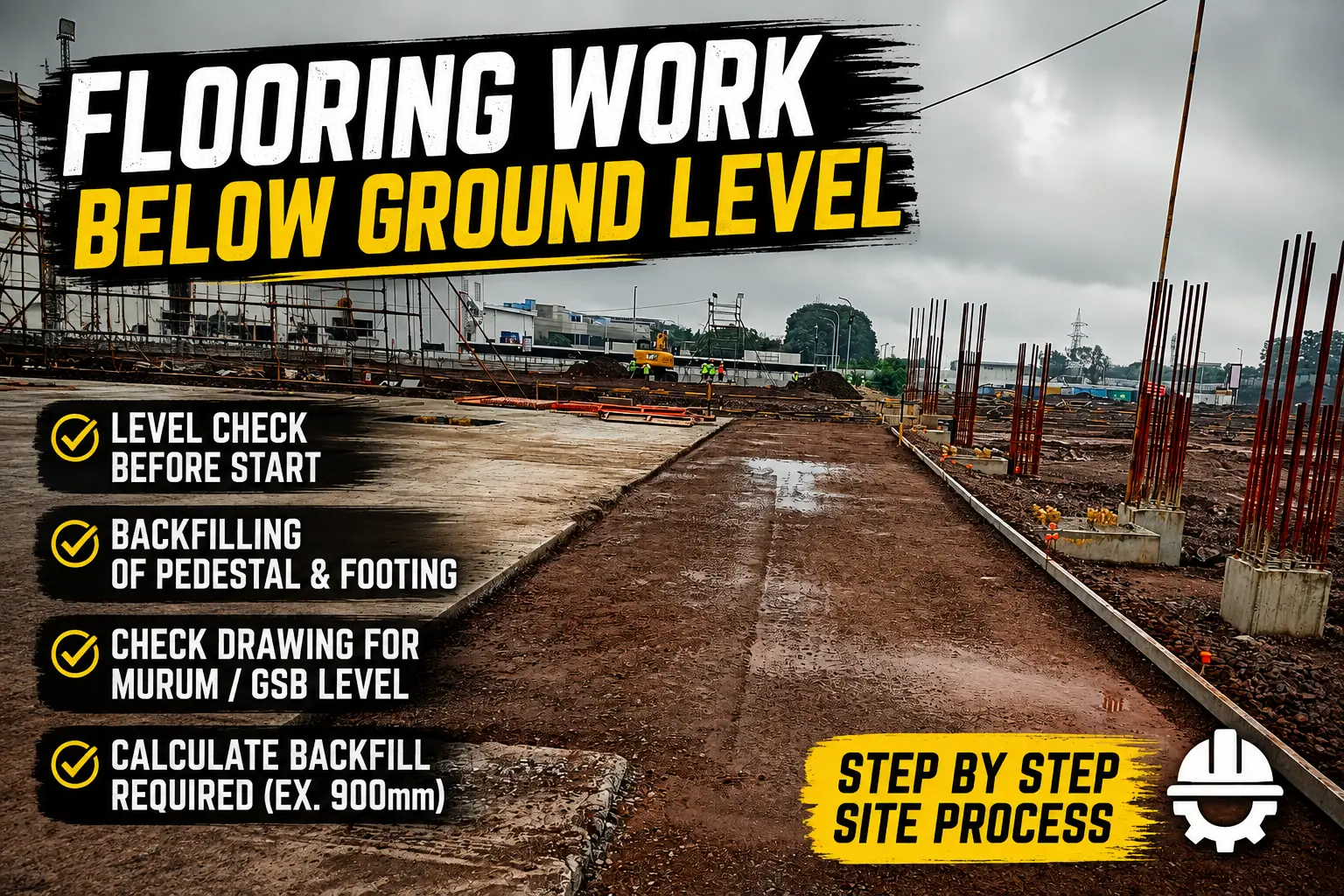 Flooring Work Below Ground Level