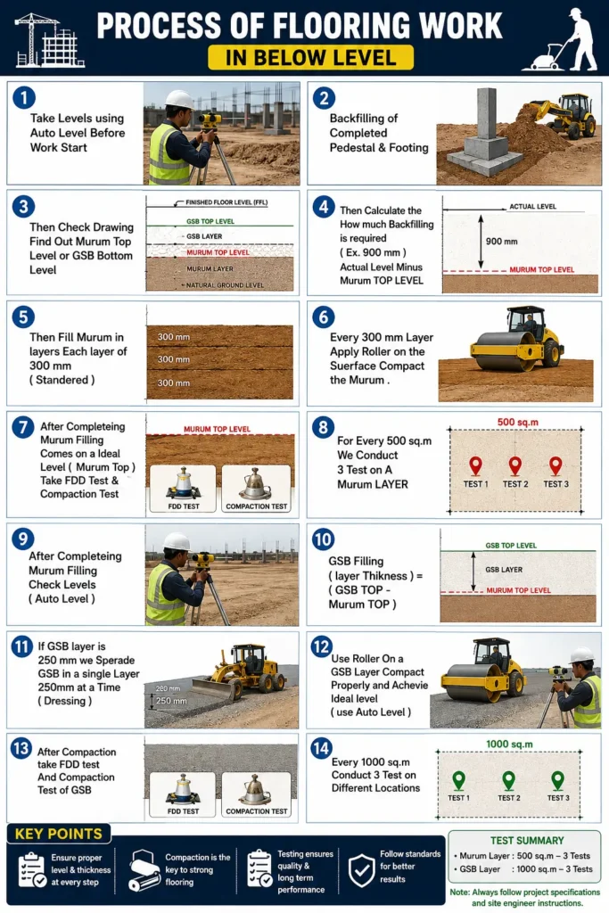infographics of flooring Work